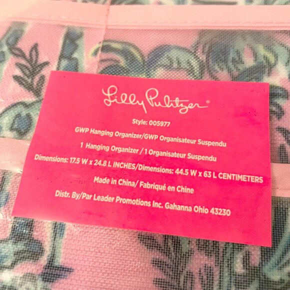 Lily Pulitzer hanging organizer Lilac Rose Out Of Office Sealed - Picture 7 of 14